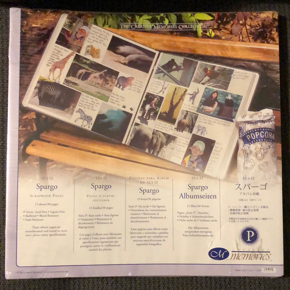 Creative Memories Spargo Refill Pages-Original Size